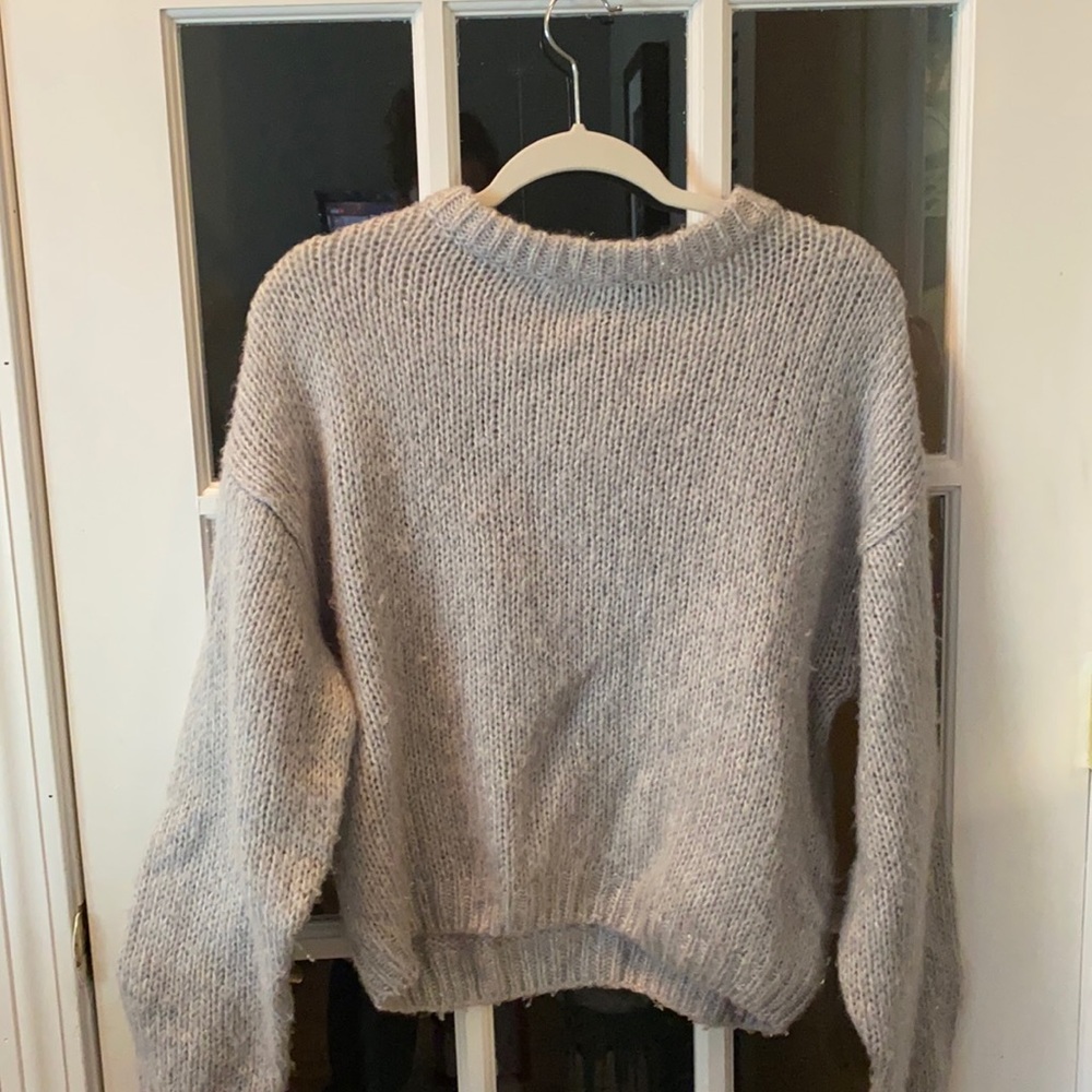 Knit grey sweater